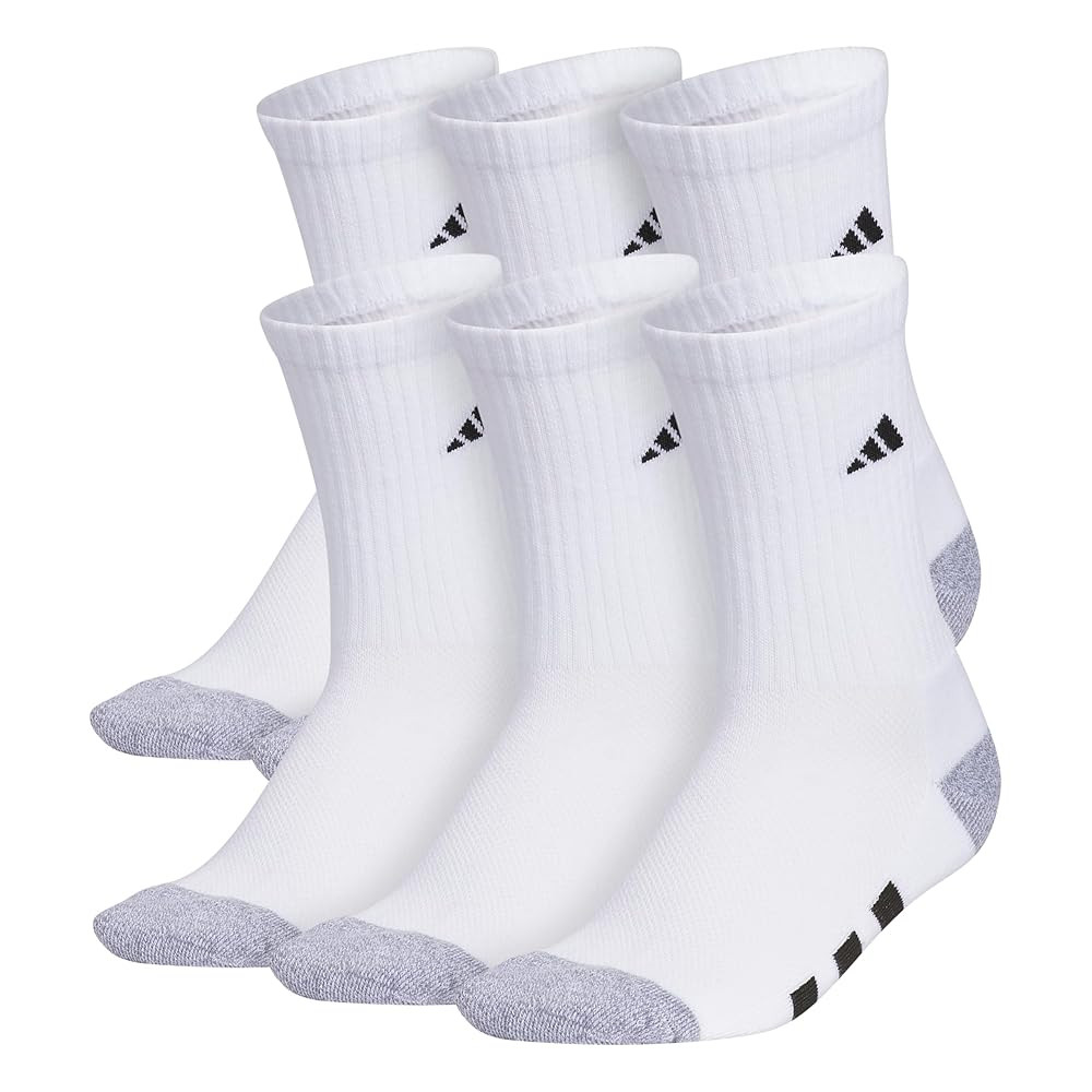 adidas Unisex Youth Athletic Cushioned 6-Pack, Crew Socks Kids for Sports, Durable & Breathable | Amazon (US)