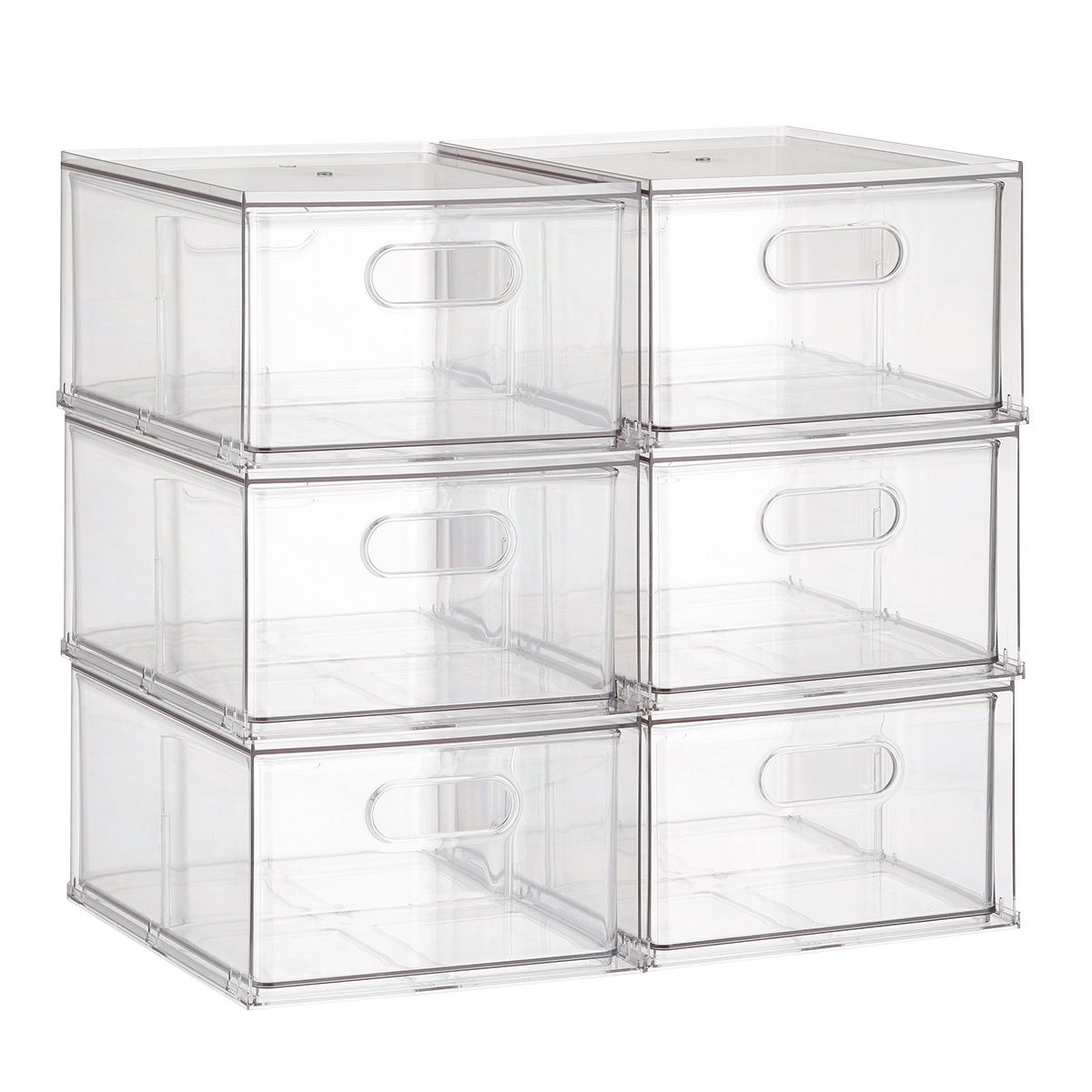Case of 6 T.H.E. Stackable Drawer Clear | The Container Store