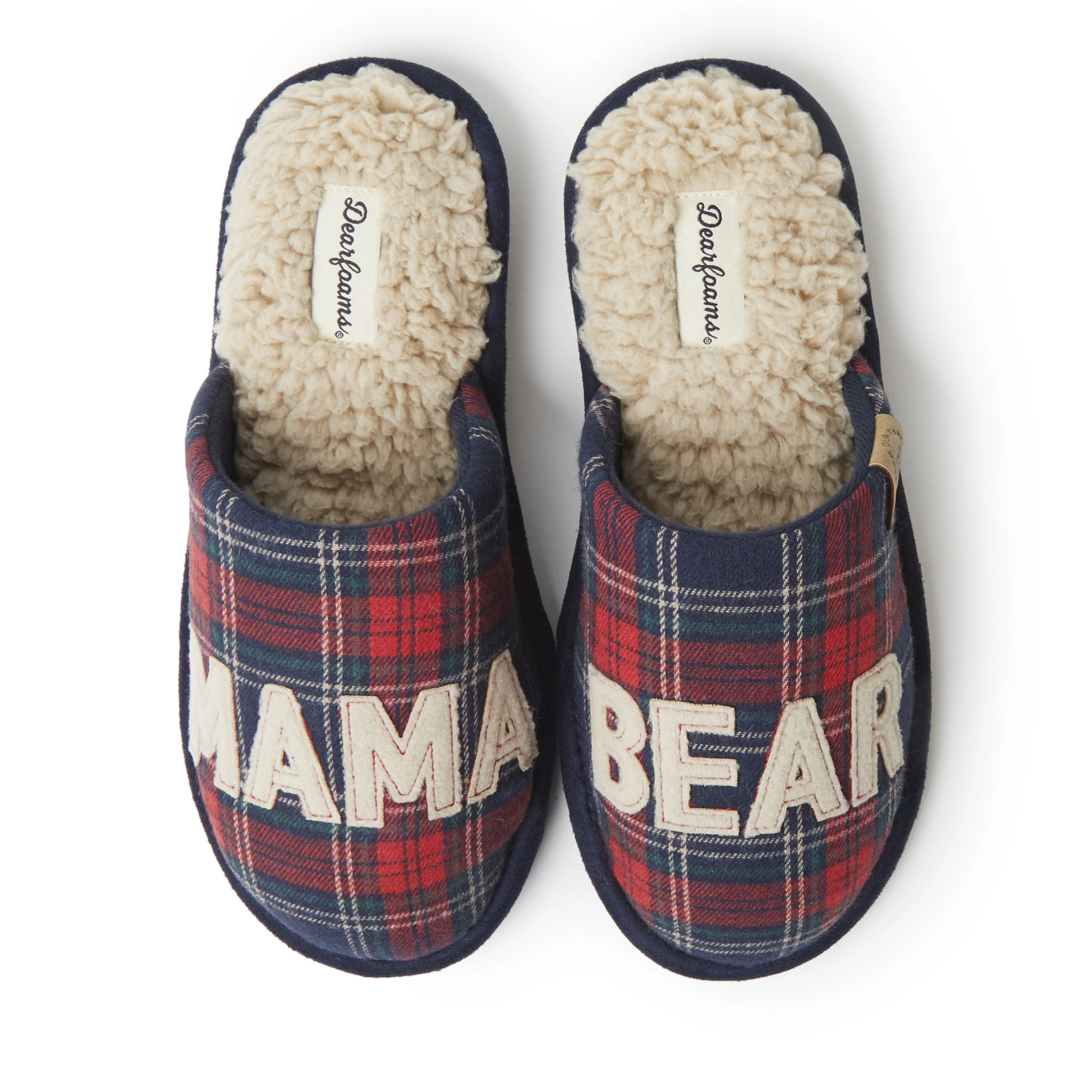 Dearfoams Women's Carson Mama Bear Scuff Slippers | Walmart (US)