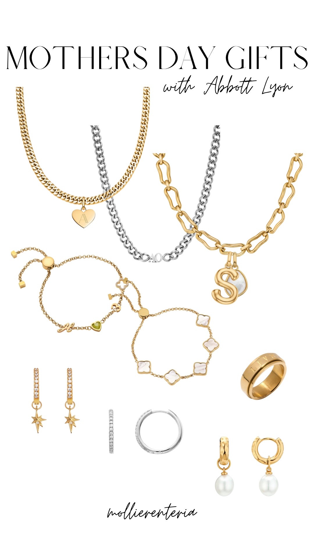 What mom doesn’t want jewelry?! Shop my favorite Abbott Lyon pics to gift your mom or yourself! 

Bonus: use code LTK2for1 at checkout to get 2 for 1 sitewide!

#LTKSaleAlert #LTKStyleTip #LTKGiftGuide