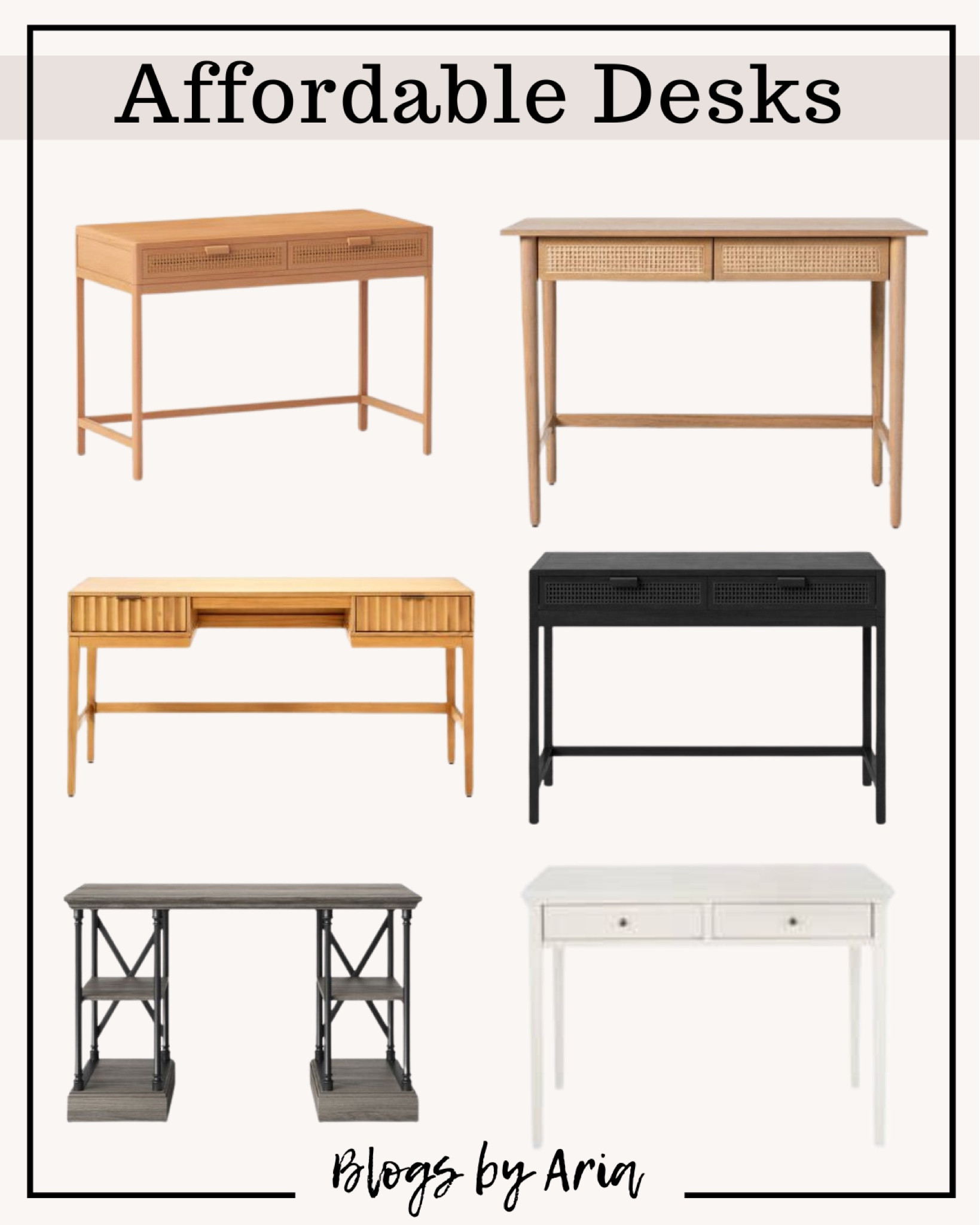 Affordable desks for home office or bedrooms. Most are under $200 and are perfect in small spaces  

#LTKhome #LTKFind