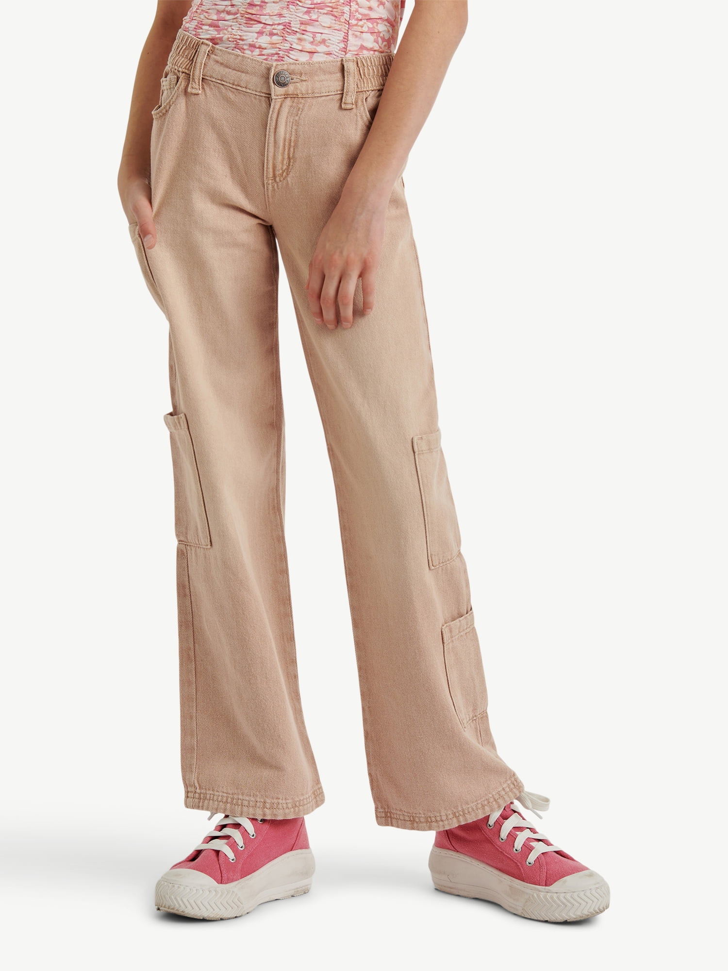 Justice Girl's Cargo Jeans, Sizes 6-18, Slim & Plus | Walmart (US)