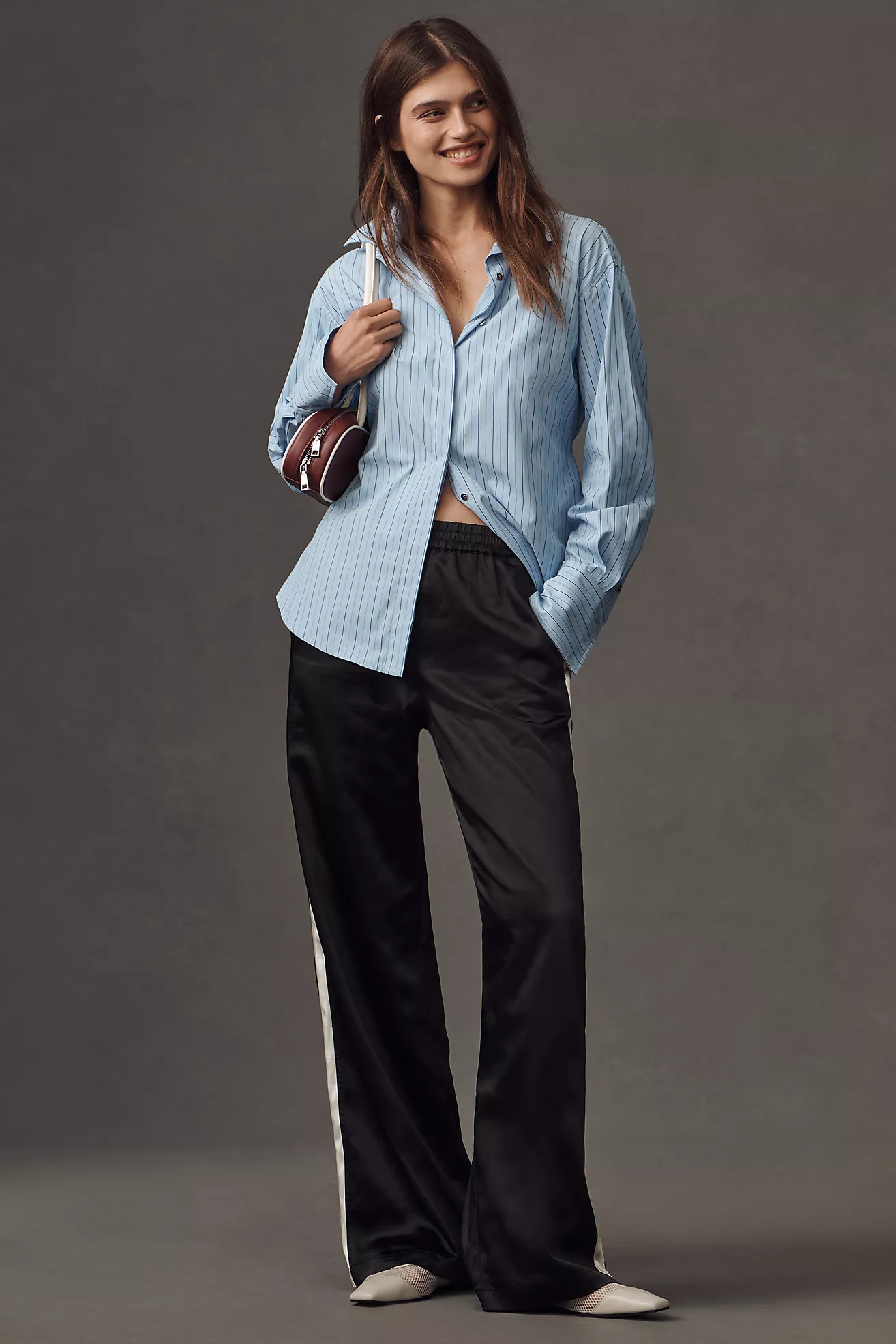 Sanctuary Satin Track Pants | Anthropologie (US)