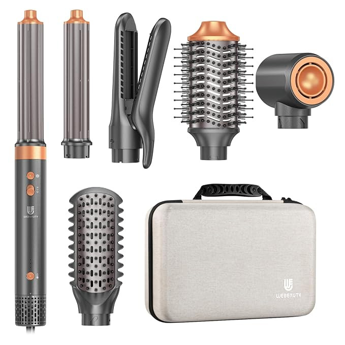 Hair Dryer Brush Air Styler: Dual Voltage 7 in 1 Ionic Multi Styling Tools with Hot Air Straighte... | Amazon (US)