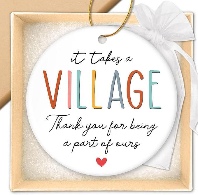 HEXMOZ Thank You Gifts for Women, Men - Teacher Gifts for Christmas, Teacher Ornament, Daycare Te... | Amazon (US)