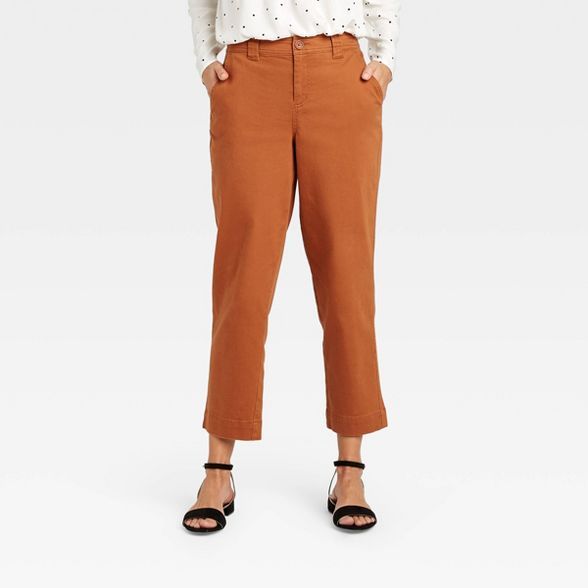 Women's High-Rise Straight Leg Ankle Pants - A New Day™ | Target