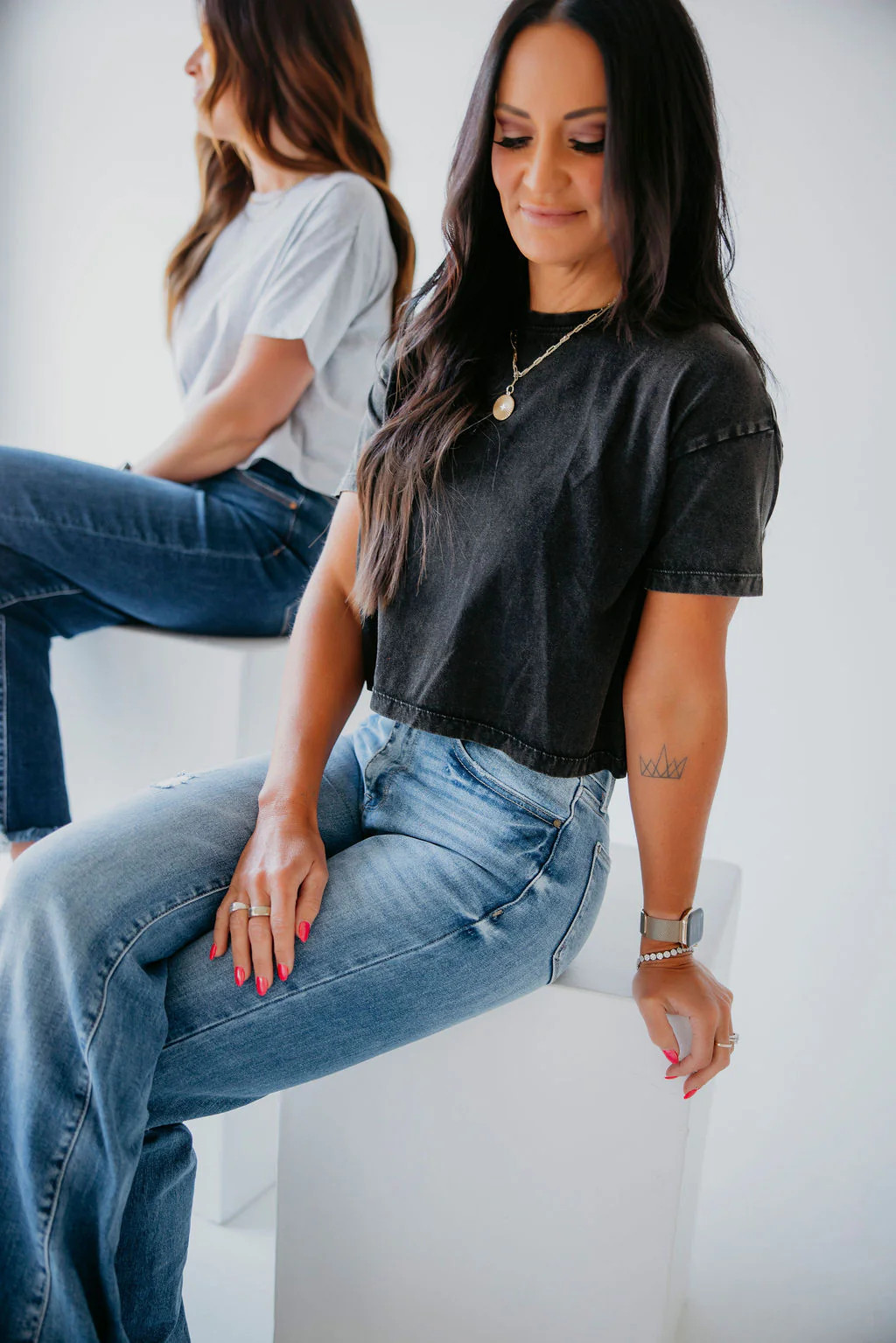 Chloe Crop Tee by Lily & Lottie | Lauriebelles