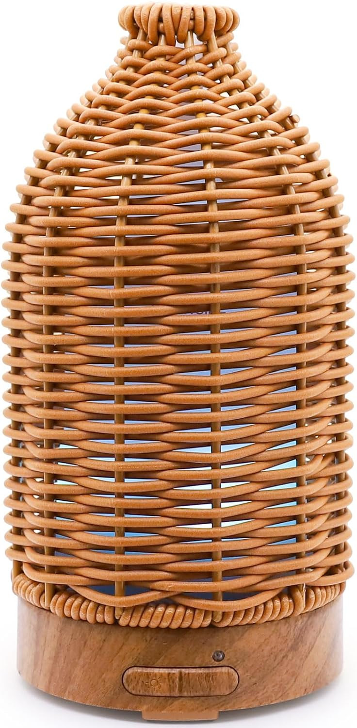 Essential Oil Diffuser - Multifunction Aromatherapy Diffuser 7 LED Color Changing Light 100ML Rat... | Amazon (US)