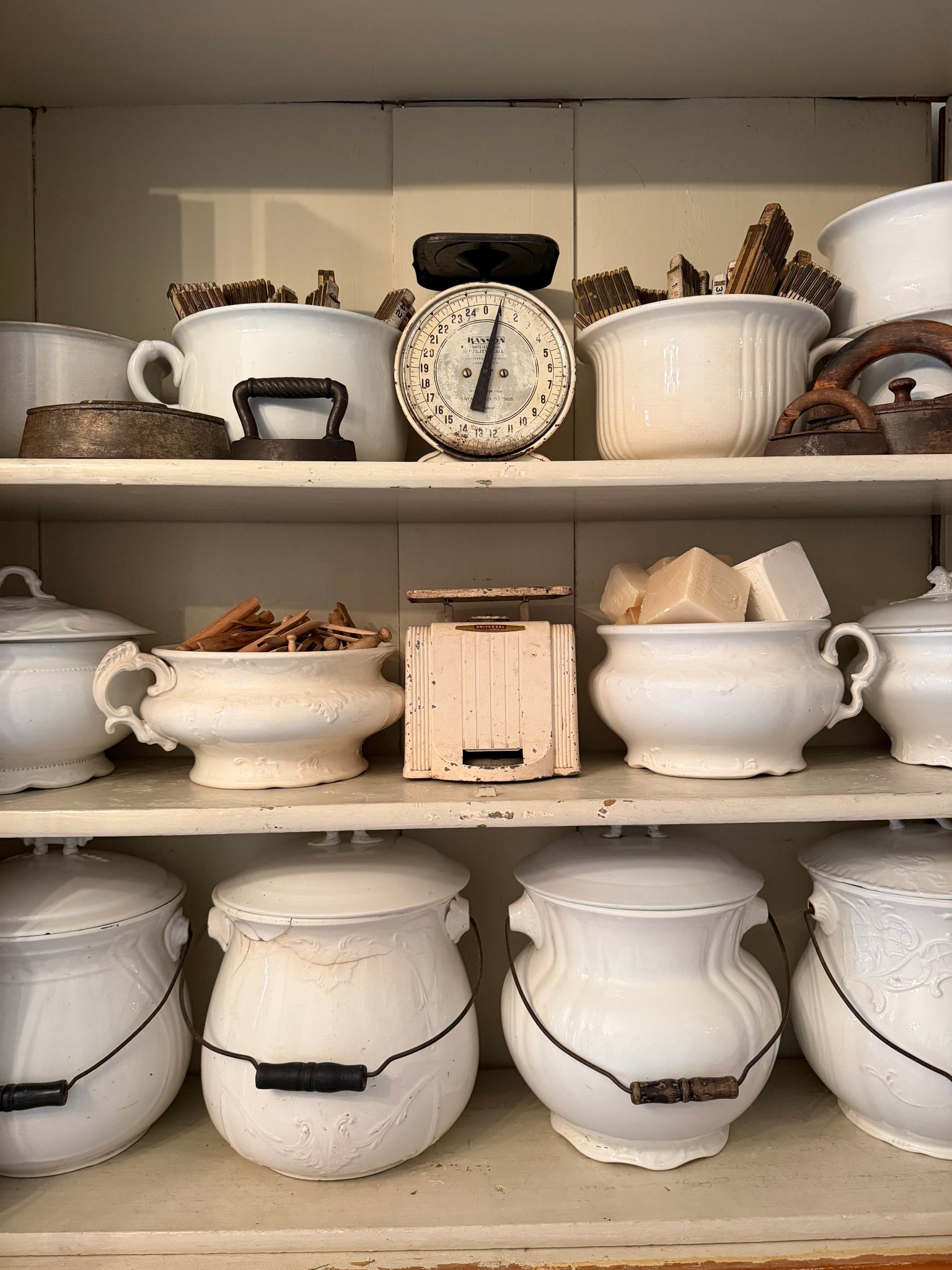 Here is some inspiration for styling a cabinet. This combination of vintage items is inspired by my chamber pot collection. 

#LTKHome