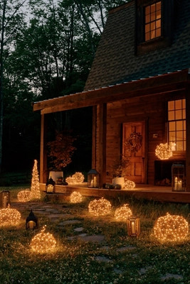 Twinkling Illuminated Vine Pumpkin | Terrain