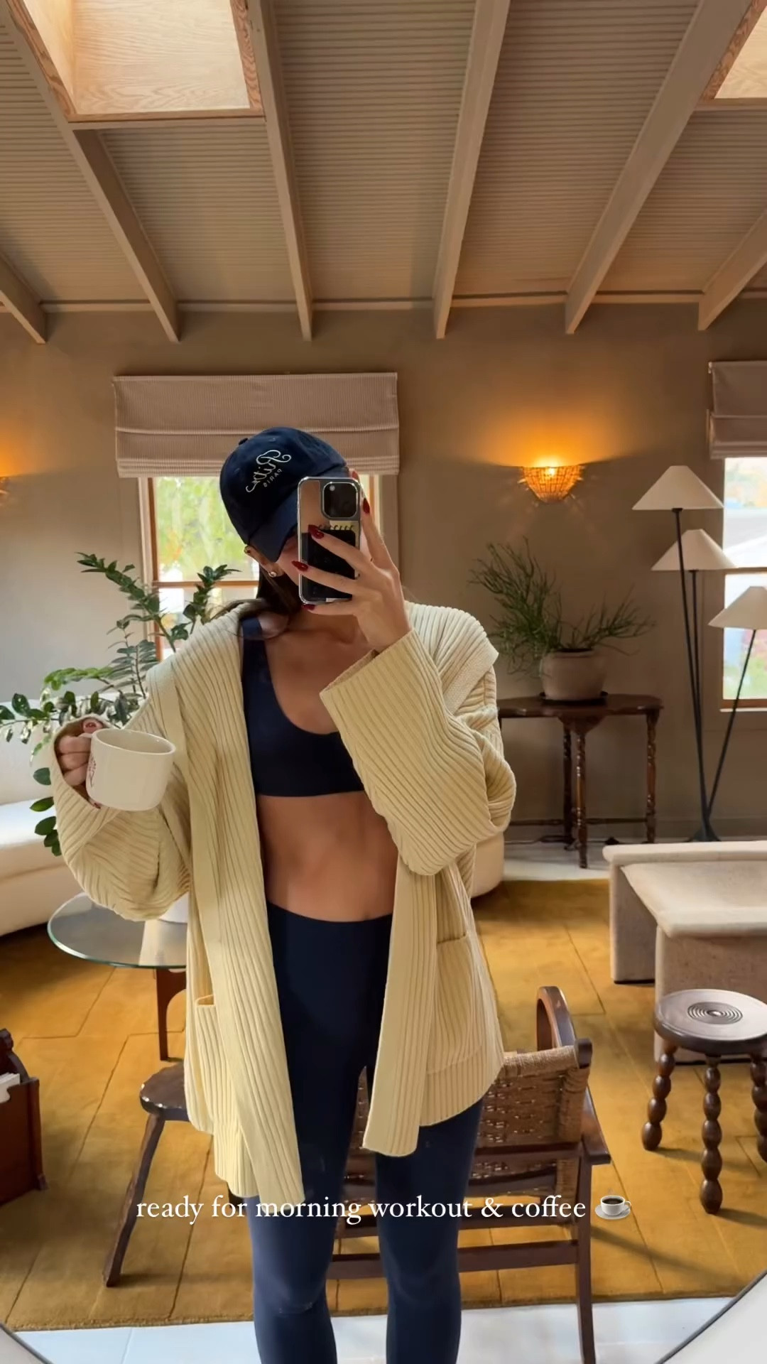 ready for morning workout & coffee! ☕️