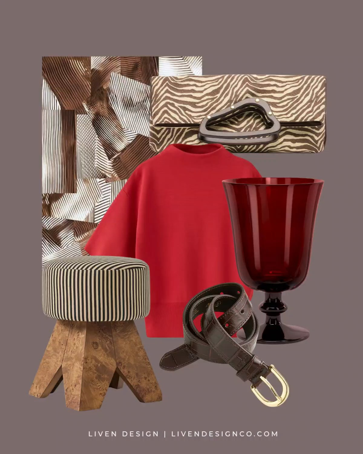 New discoveries. Style inspiration. Red sweater. Fall style. Mango. Abstract painting. Wall art. Statement clutch. Zebra print bag. Animal print clutch. Ottoman. Accent stool. West Elm. Target home. Burgundy glassware. Affordable home decor. Brown croc belt

#LTKSeasonal #LTKHome #LTKSaleAlert