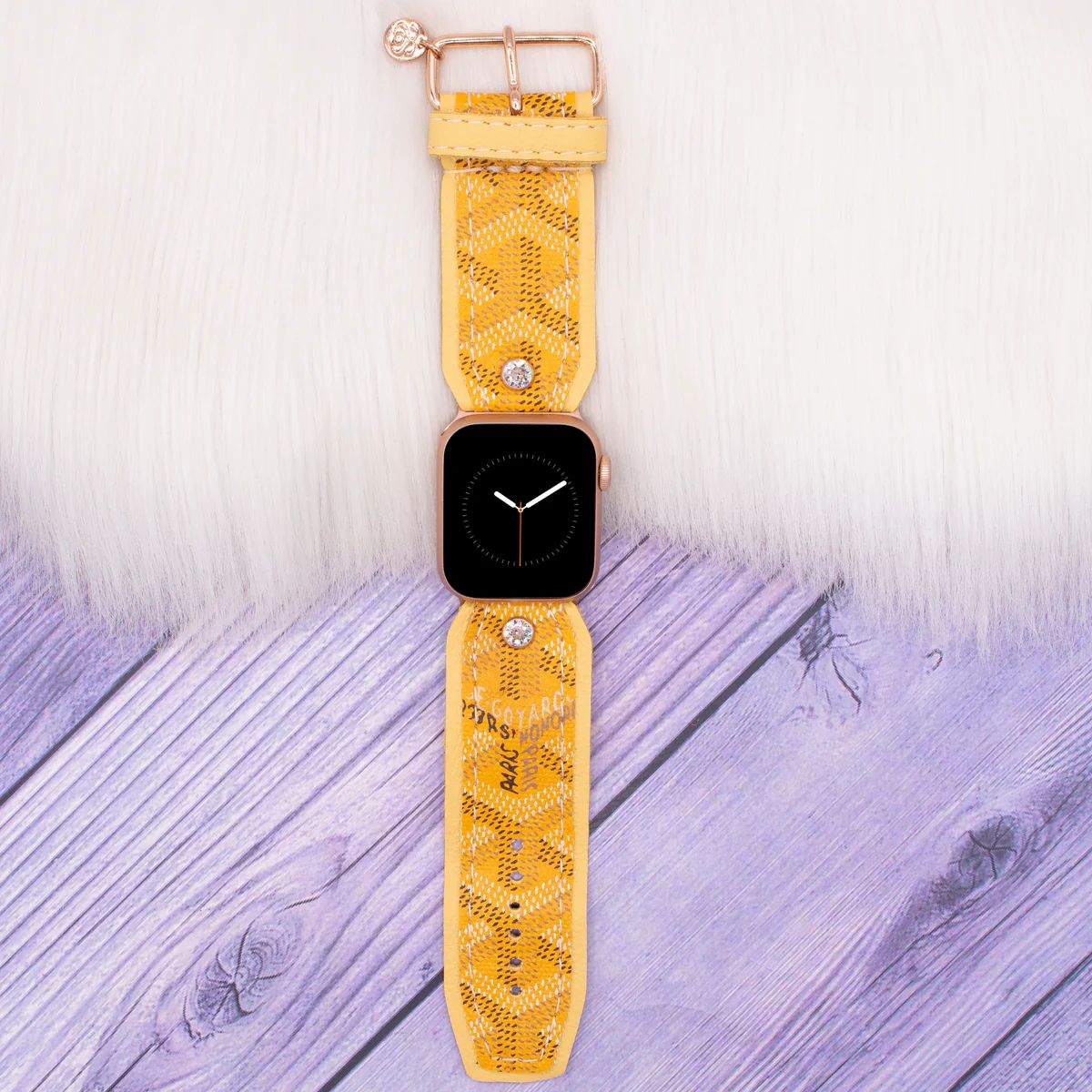 Limited Edition Sivella Band in Upcycled Yellow Goyard with Pastel Yellow | Spark*l