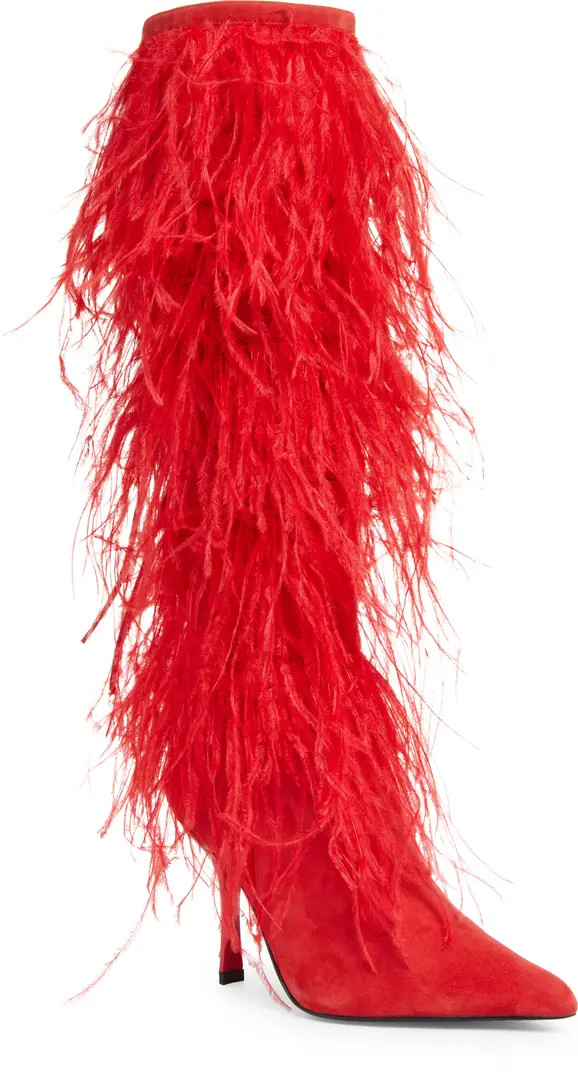 Shake-Ya Feather Over the Knee Boot | Nordstrom