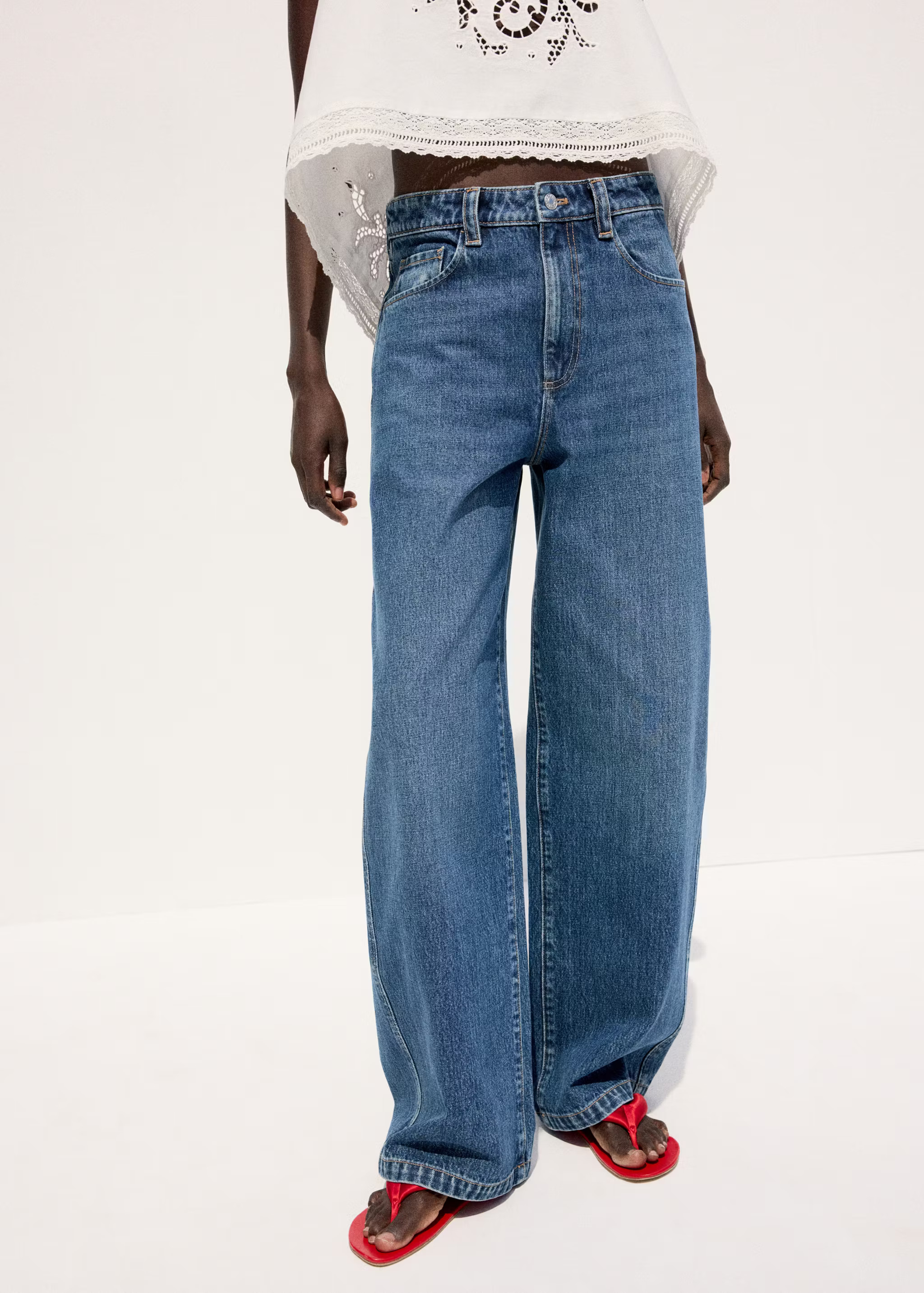 Mid-rise balloon jeans | Mango (US/MX/AU)