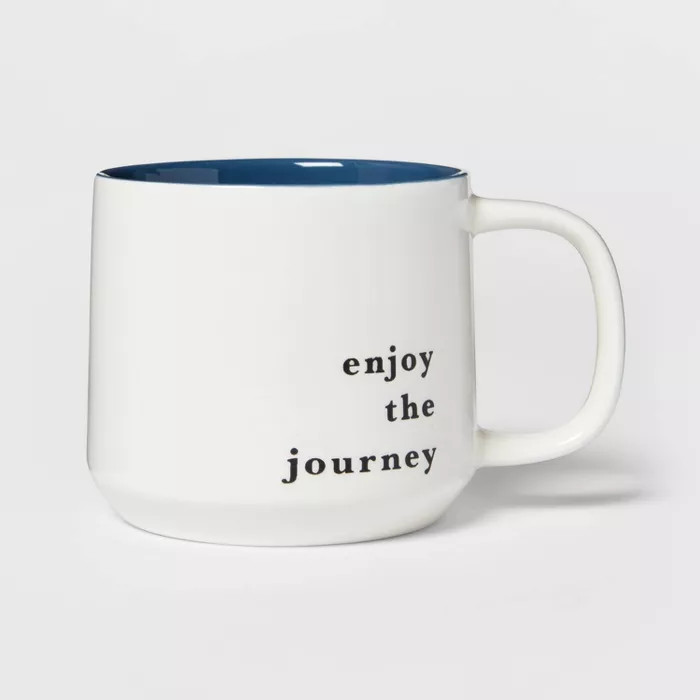 16oz Stoneware Enjoy The Journey Color Splash Mug - Threshold™ | Target