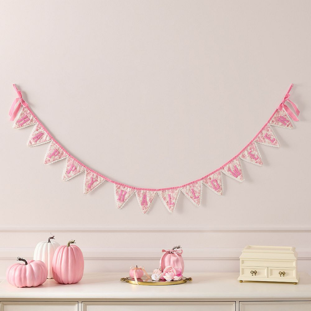 LoveShackFancy Happy Halloween Pennant Garland | Pottery Barn Teen