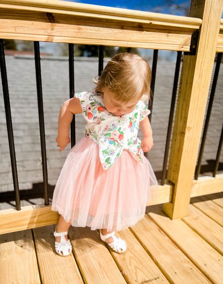 Spring dress for your toddler 💕 We wore this for an Easter egg hunt and it was a hit! Hadley is in a 2T at 20m and fits perfectly. Comes in other color options as well. 
Baby - toddler dress - toddler Easter outfit - spring kids outfit - spring dress

#LTKkids #LTKstyletip #LTKSeasonal