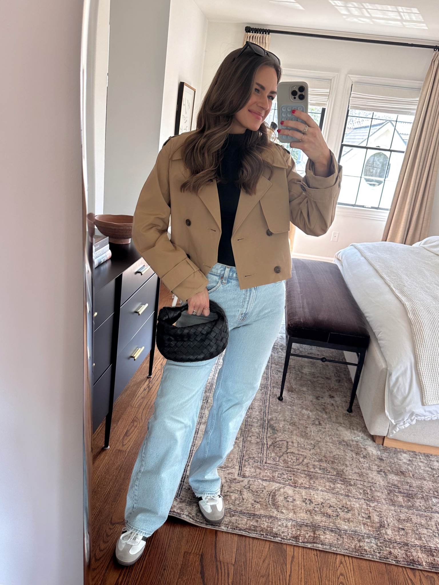 Spring haul! 🌻 In a size S top & jacket. I’m in one size up from my usual in the jeans for the baby belly. My shoes fit TTS or go with the smaller size if between. 

Codes:
ALOPROFILE saves you on my earrings & my necklace— both are sitewide..

#LTKSpringSale #LTKbump