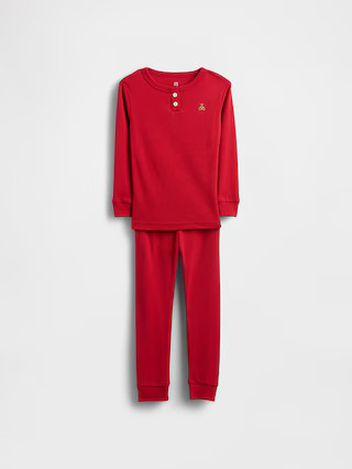 Baby & Toddler Organic Brushed Cotton Henley PJ Set | Gap (CA)