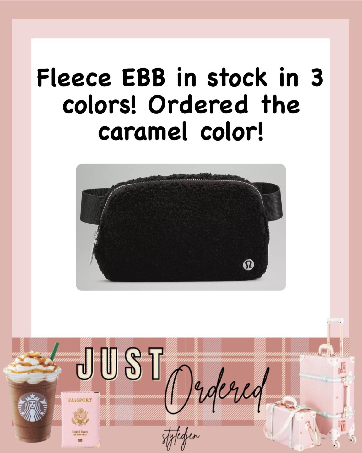 Lululemon fleece ebb everywhere belt bag in stock!!!!



#LTKunder100 #LTKitbag #LTKSeasonal