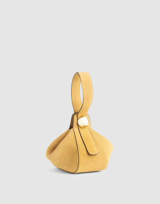 The Sculpted Metal Wristlet Bag | Madewell | Madewell