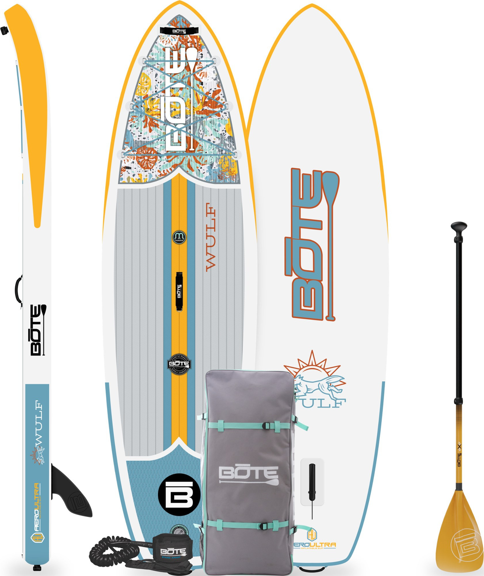 BOTE WULF Aero Inflatable Paddle Board with Paddle - 10'4"" Multi-Colored 10 Ft 4 In | REI