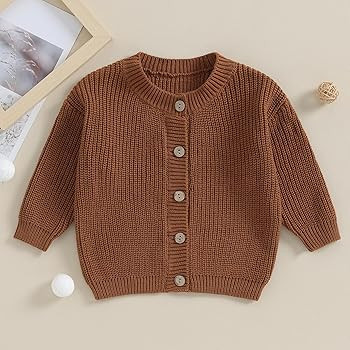 Newborn Baby Girl Boy Cute Long Sleeve Button Up Cardigan Toddler Knit Sweater Infant Fall Winter... | Amazon (US)