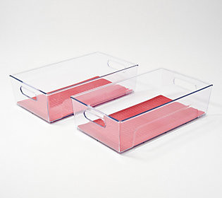 Copco Set of (2) 8 x 14"" Kitchen Storage Bins | QVC