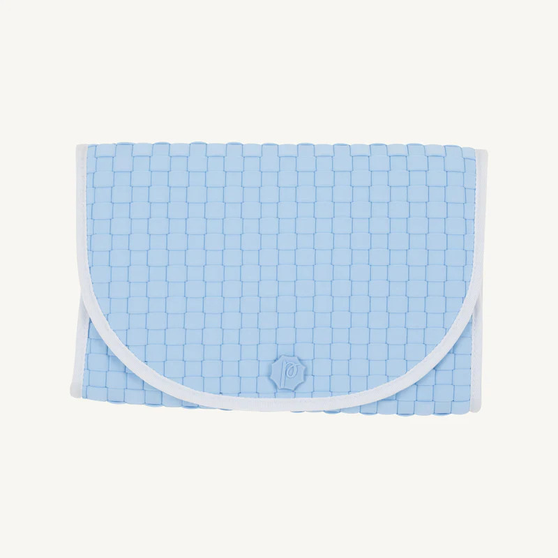 T.B.B.C. x Pluie Pret Changing Clutch - Buckhead Blue Gingham | The Beaufort Bonnet Company
