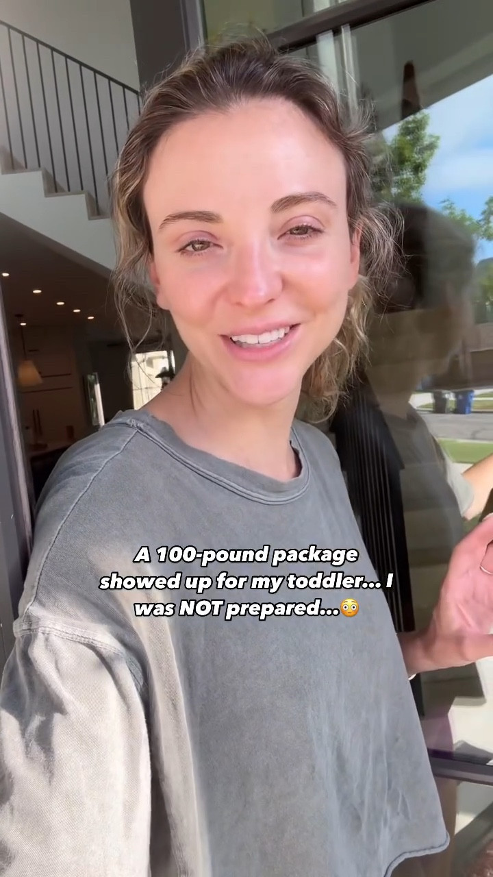 A 100-pound package showed up for my toddler at our frond door and I was NOT prepared

#LTKStyleTip #LTKKids