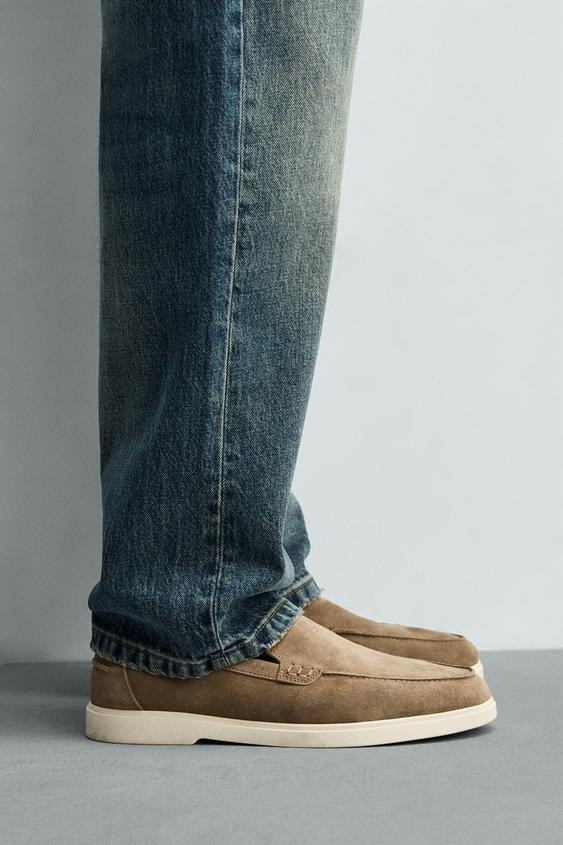 CASUAL LEATHER LOAFERS | Zara UK