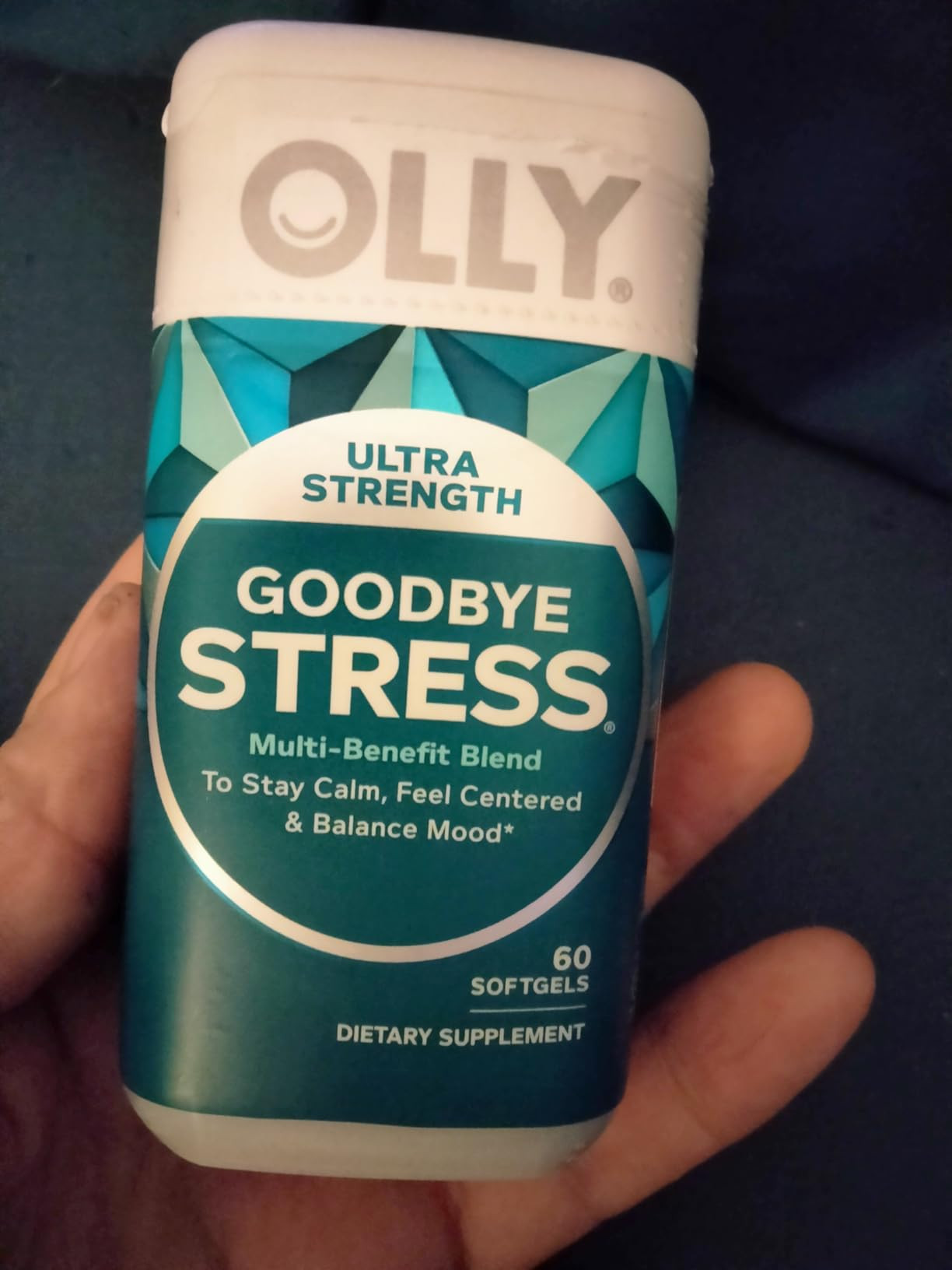  
Visit the Store, OLLY
OLLY
Visit the Store
4.3
4.3 out of 5 stars
(10,273)
OLLY Ultra Strength Goodbye Stress Softgels, GABA, Ashwagandha, L-Theanine and Lemon Balm, Stress Relief Supplement - 60 Count
Amazon's Choice
 
 
 
 
 
OLLY Softgels with Multi-benefits OLLY PBC
-0:37
 
 
 
 
 
Size: 60 Count (Pack of 1)
 
60 Count (Pack of 1)
2 options from $12.23
 
60 Count (Pack of 2)
1 option from $24.46
This item cannot be shipped to your selected delivery location. Please choose a different delivery location.
No featured offers available
Learn more
Add to List
Add to Baby Registry
Add to Registry & Gifting
 | Amazon (US)