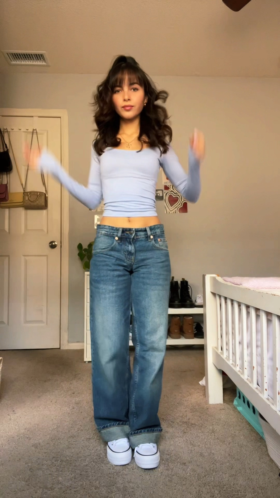 Outfit details💋
Top:Hollister 
Bottoms: motel rocks 
Shoes: converse 

#LTKVideo #LTKStyleTip #LTKGiftGuide