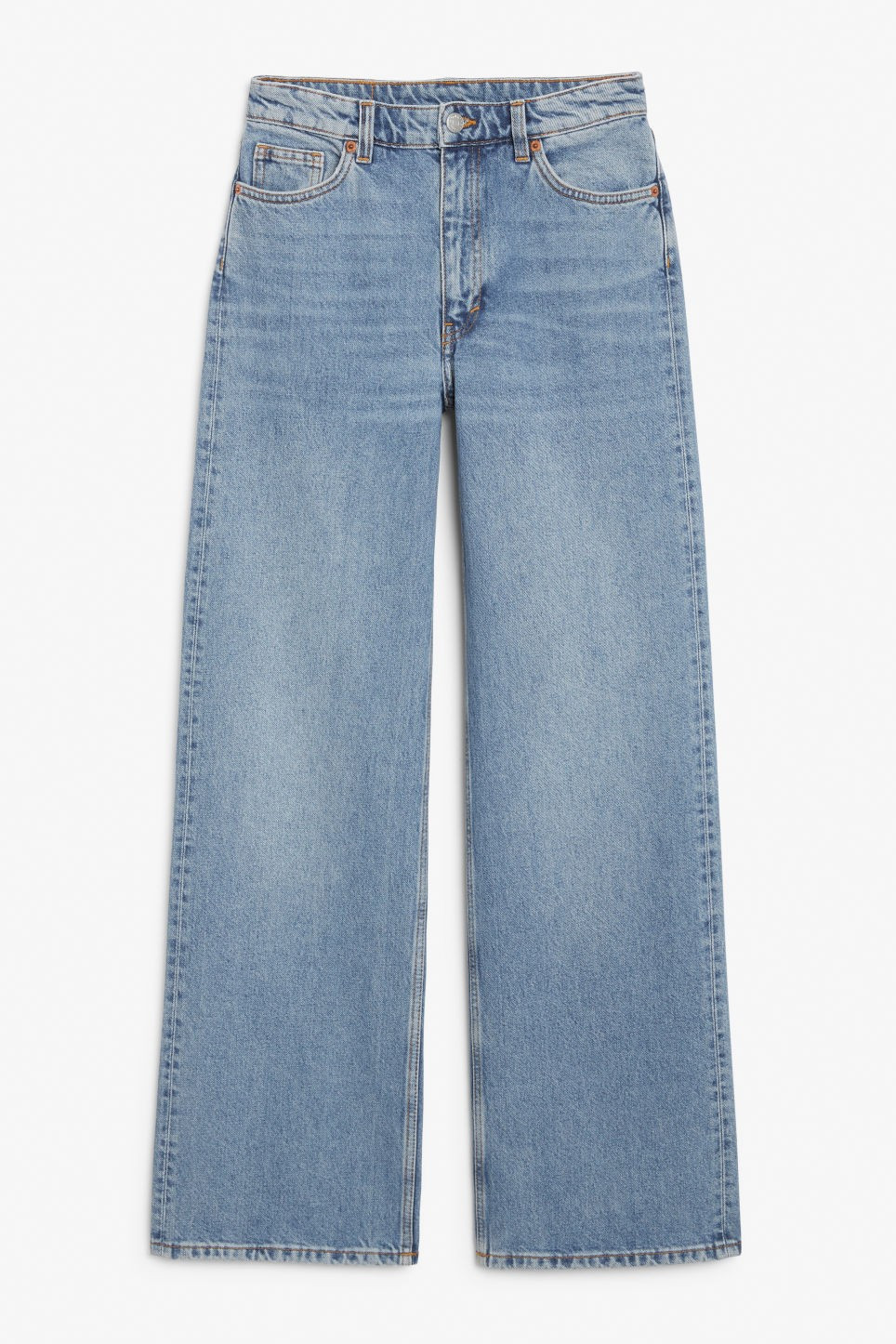 Yoko mid blue jeans - Blue | Monki