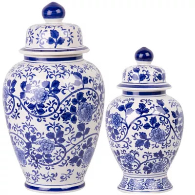 W Home Ginger Jar In Blue/White | Bed Bath & Beyond