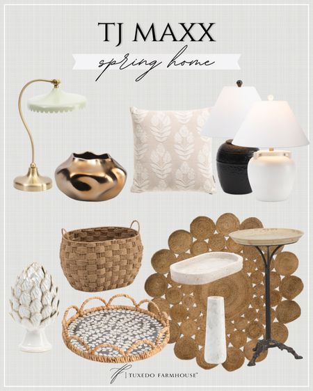 Tj Maxx Spring Home 

Stylish home decor new arrivals from Tj Maxx!

Seasonal, home decor, rug, pillows, lamps, trays, baskets, pedestal 

#LTKSeasonal #LTKhome