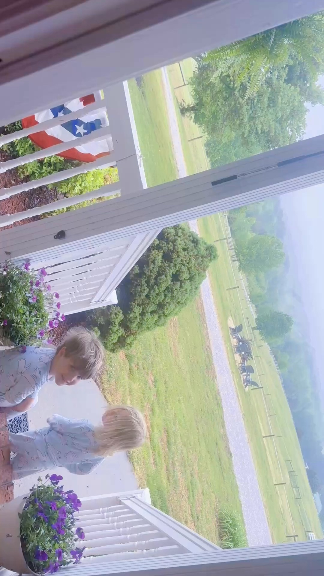 truly can’t think of a dreamier rainy morning on the farm ☔️🌳🌾 … watching it off the front porch with my babies 👶🏼🩵👶🏼 in their matching bunny 🐰🐇  jammies 🥰 #aprilshowersbringmayflowers  

#LTKHome #LTKKids #LTKmomlife
