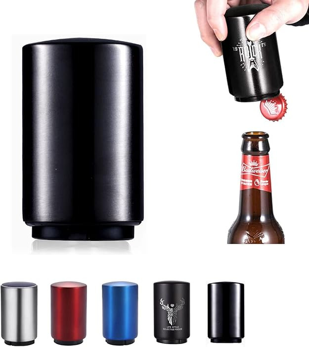 Father's Day Gift for Dad, YUDANSI Push Down Bottle Opener, Automatic Beer Openers, Stainless Ste... | Amazon (US)