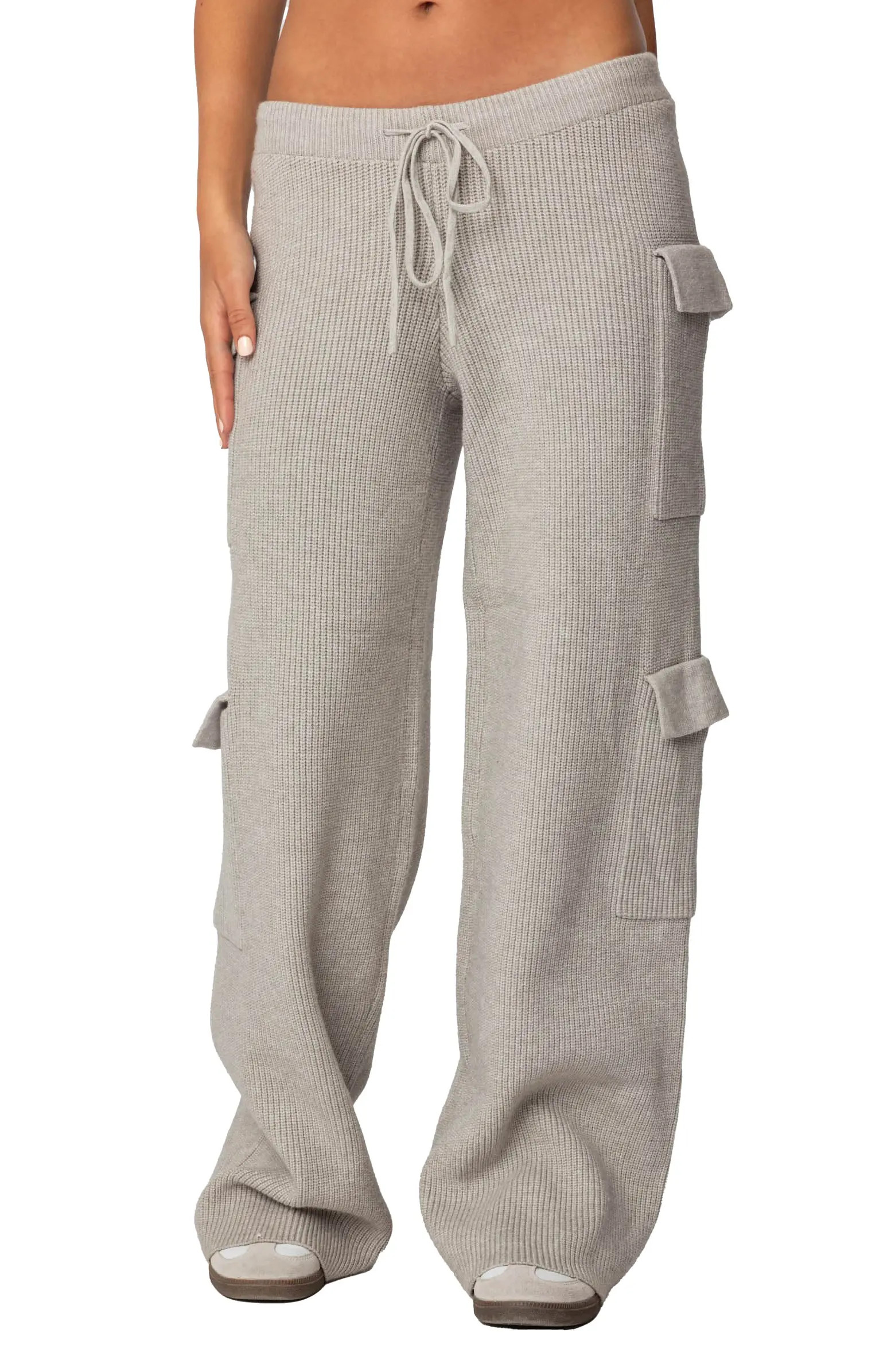 Wynter Low Rise Drawstring Cargo Sweater Pants | Nordstrom