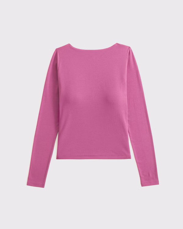 Bra-Free Cowl-Back Hardware Top | Abercrombie & Fitch (US)