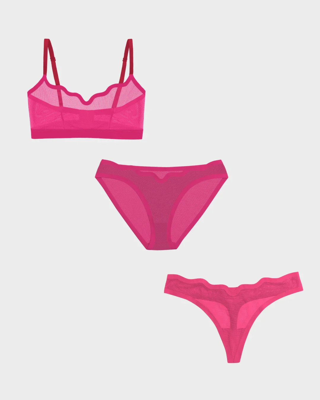 Lucy Bra Red Velvet, Bikini, and Thong | EBY (US)