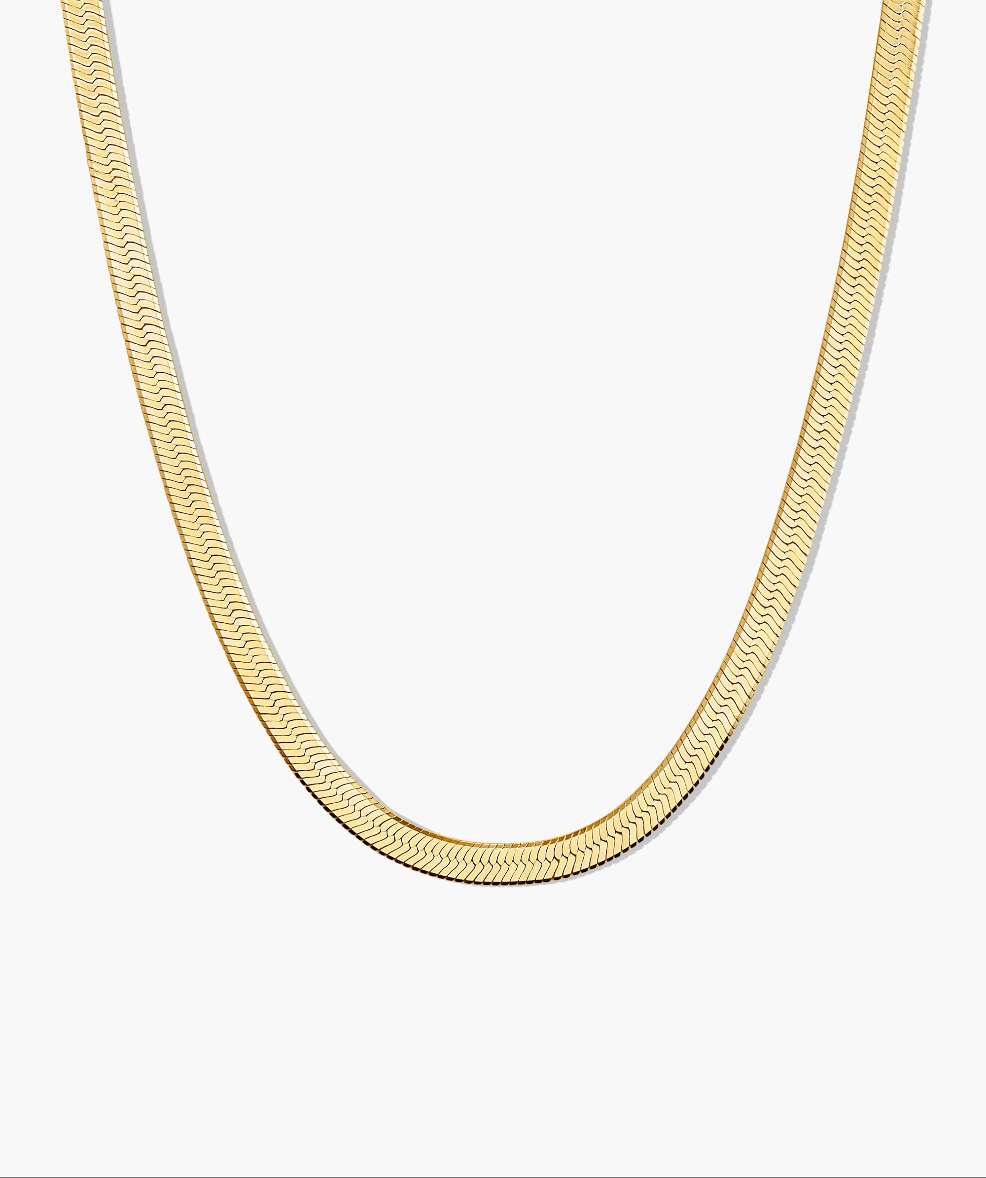 Bold Herringbone Chain Necklace | Mejuri Fine Crew