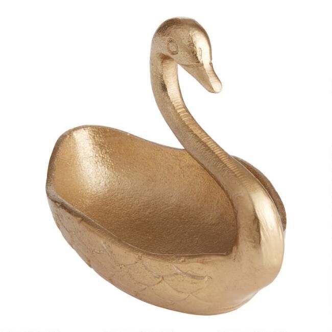 Gold Swan Trinket Dish | World Market