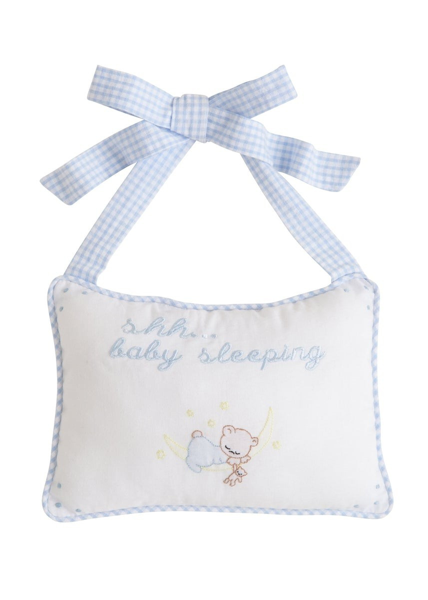 Baby Sleeping Door Pillow - Boy | Little English