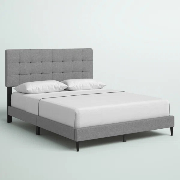 Forsan Tufted Upholstered Low Profile Platform Bed | Wayfair North America
