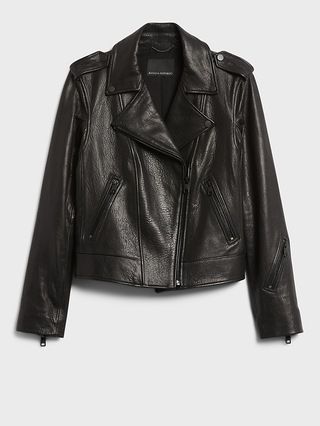 Essential Leather Moto Jacket | Banana Republic (US)