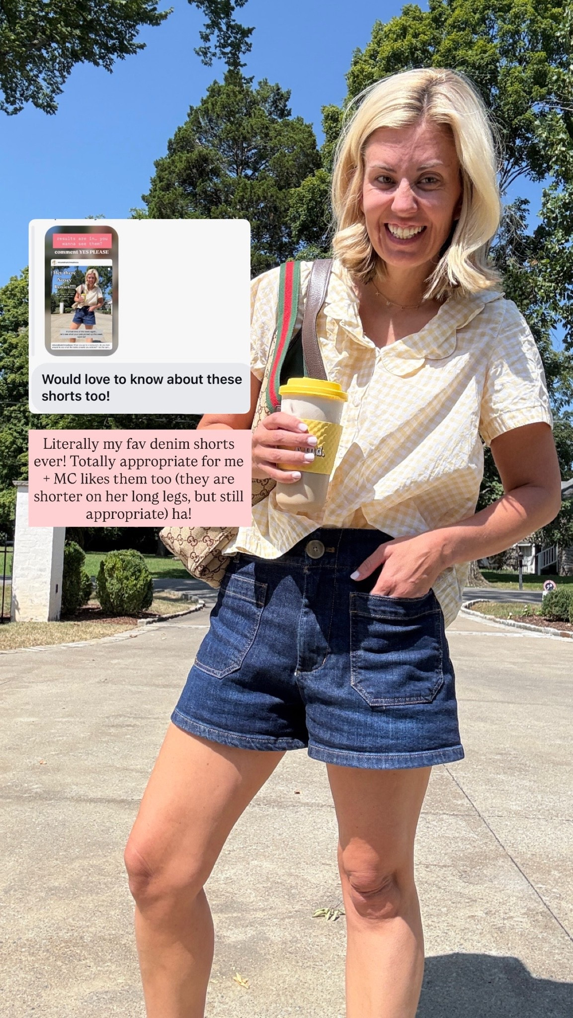 These shorts (on sale)  now come in a longer version…so good! 
Top xs @Piyama perfection
Shorts 27
Shoes 8
Bag … large & perfect!

#LTKdayinmylife #LTKootd #LTKmomlife