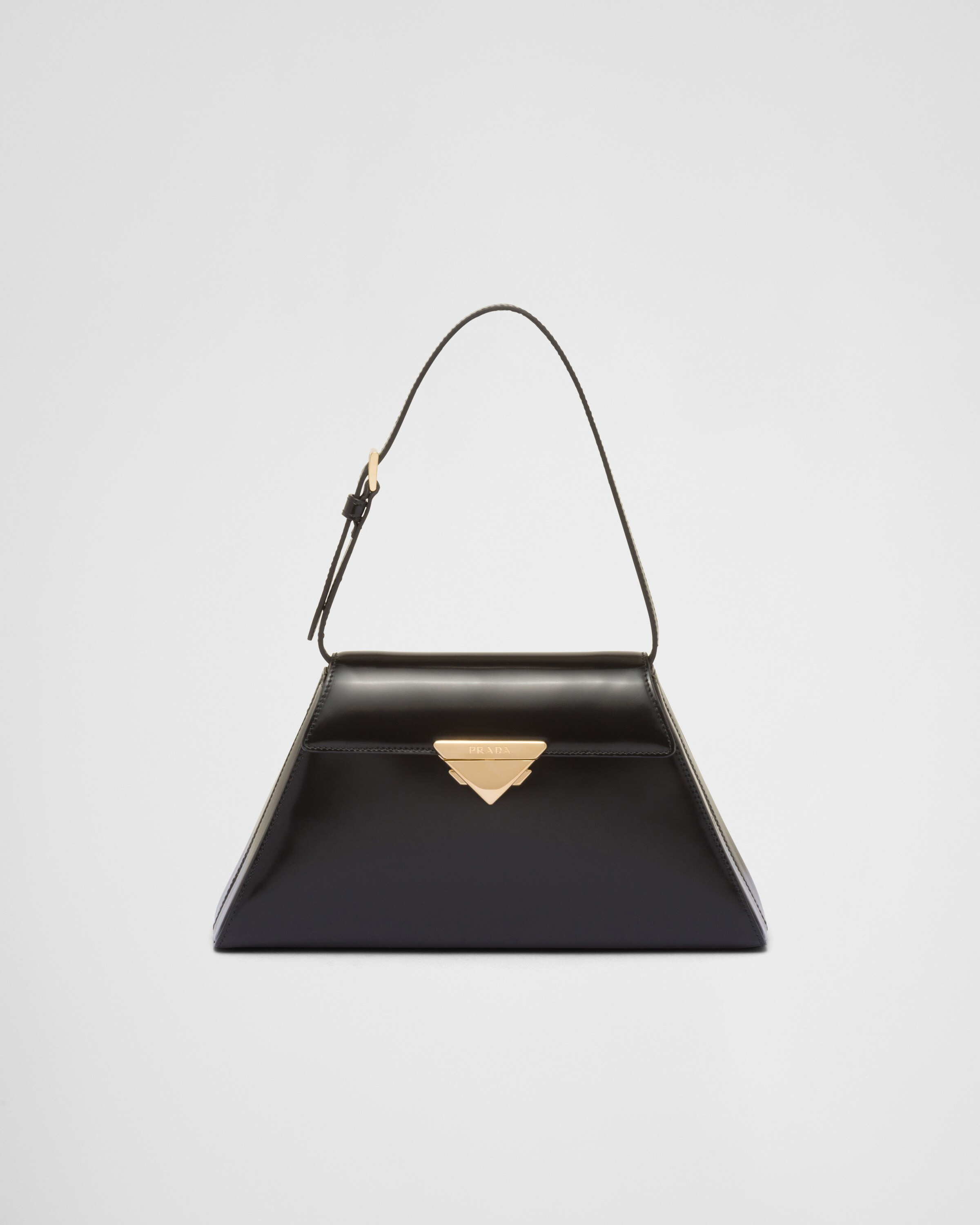 Mittelgroße Handtasche aus gebürstetem Leder | Prada Spa (EU + UK)