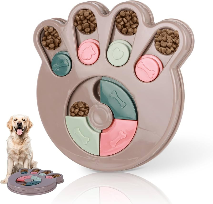 Interactive Dog Puzzle Toy & Slow Feeder Bowl - Puppy Chew Toys for Boredom Relief, Mental Stimul... | Amazon (US)